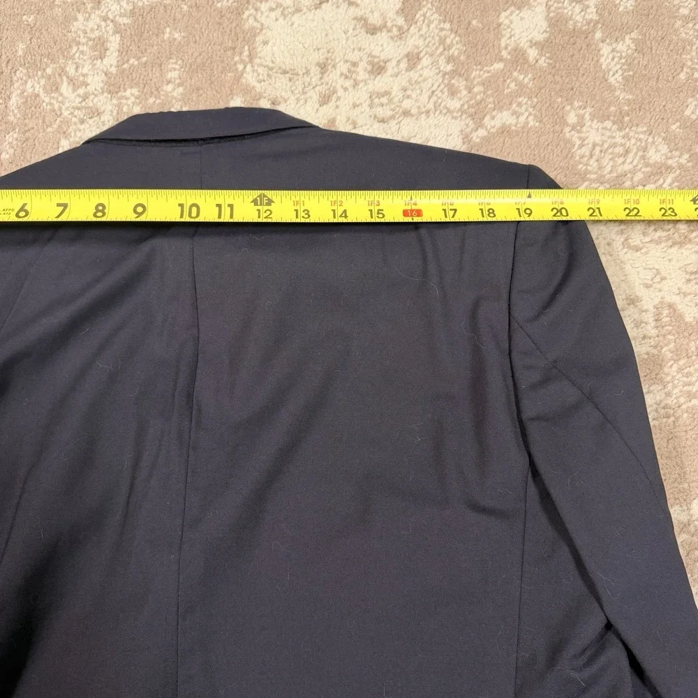 Brioni Traiano Super 150's Blazer Mens 46R Navy Blue 3 Button Jacket Old Money